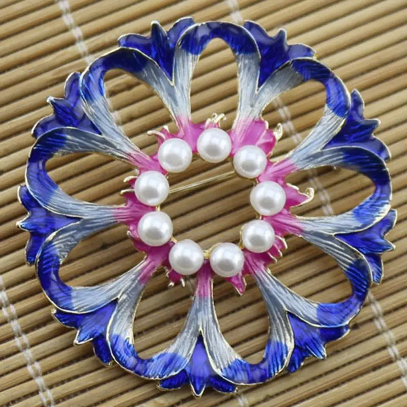 Новинка 2020 изысканный букет из жемчуга картина маслом женские модные аксессуары