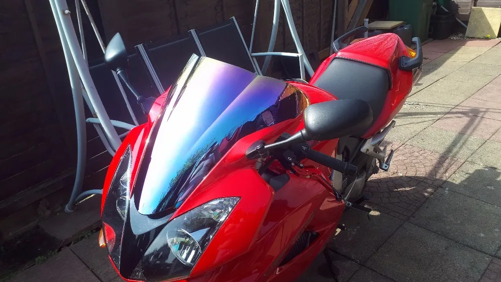 Черный мотоцикл лобовое стекло для Honda VFR800 VFR 800 2002-2012 2002 2003 2004 2005 2006 ветрового стекла обтекатели