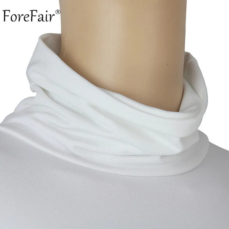 ForeFair водолазка футболка с длинным рукавом синий серый черный белый осень зима сексуальный облегающий укороченный Топ корейский Ulzzang женская рубашка