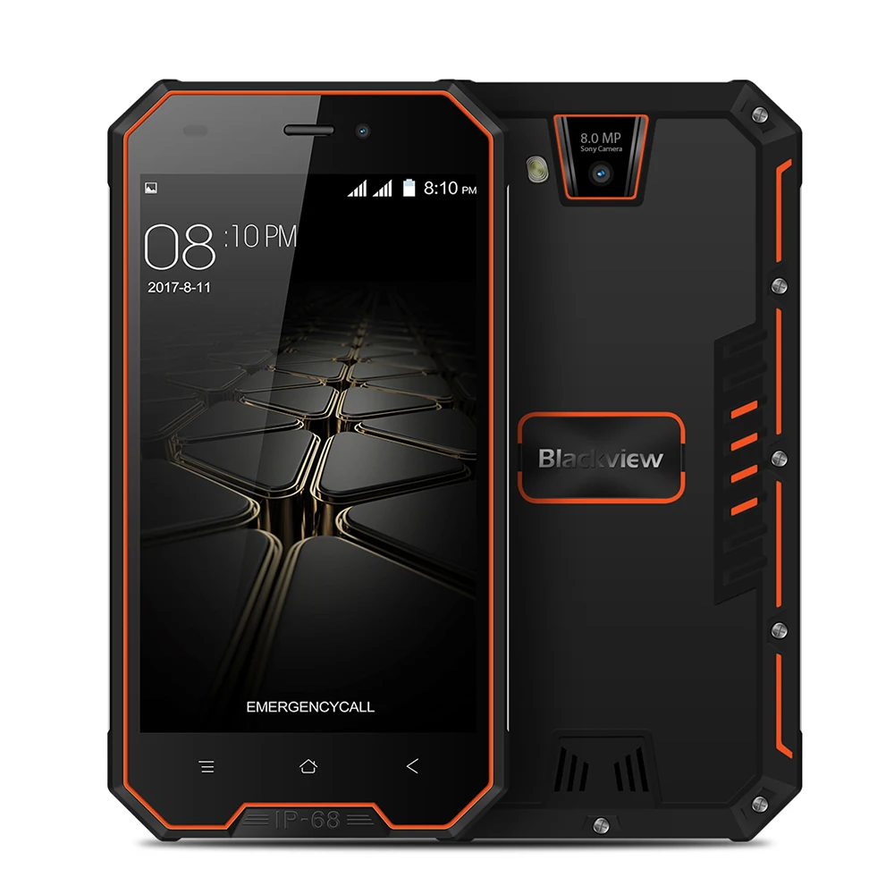 Blackview BV4000 Pro Android 7 0 4 ядра водонепроницаемый смартфон с IP68 &quotHD ГБ 2 + 16 мобильный