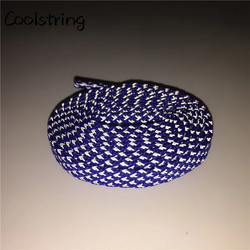 Coolstring ночной бег Выделите плоский, длиной 3 м светоотражающие шнурки для обуви Прогулочные сапоги популярной расцветке; шнурки для взрослых и детей, спортивные 350 750