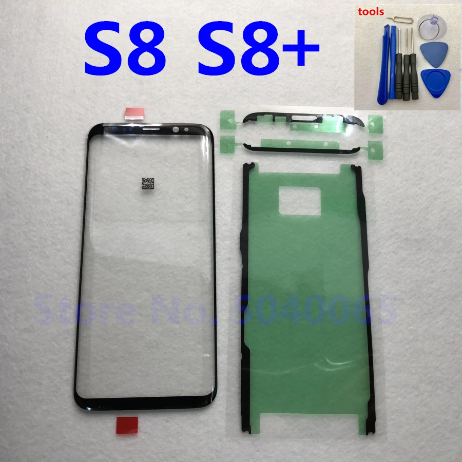 Для Samsung Galaxy S8 g950 G950F оригинальный телефон передняя внешняя стеклянная панель для