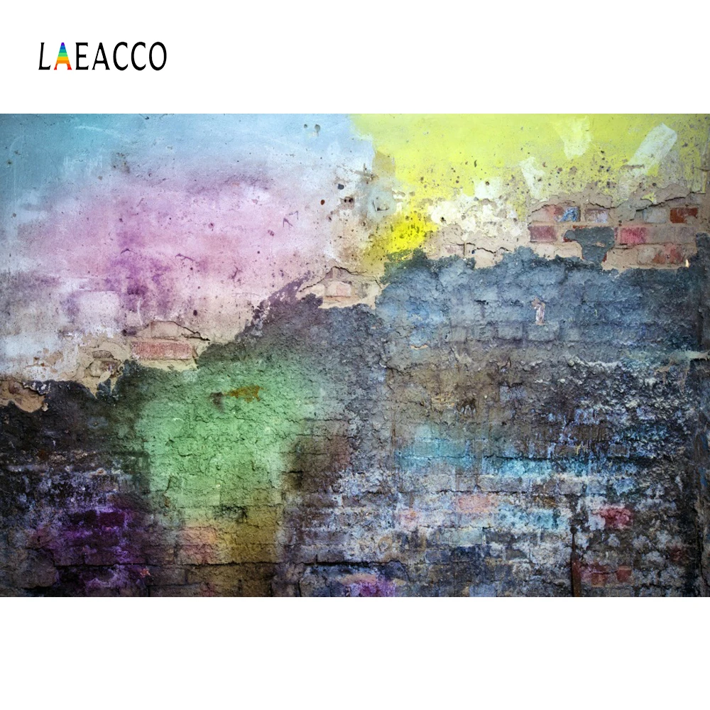 Laeacco граффити настенный Фон Гранж кирпивечерние НКА Декор Детский портрет узор