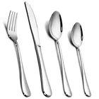 Набор столовых приборов из нержавеющей стали набор столовых приборов набор столовой посуды, столовых приборов покрытие титановое вилка ножы и ложки для подарка кемпинга путешествия пикника