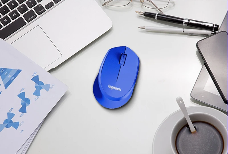 Logitech M280 Беспроводной Мышь офисные Мышь с USB нано-приемник 1000 точек/дюйм 2,4 ГГц оптический Мышь для Windows 10/8/7/vista и Mac OS