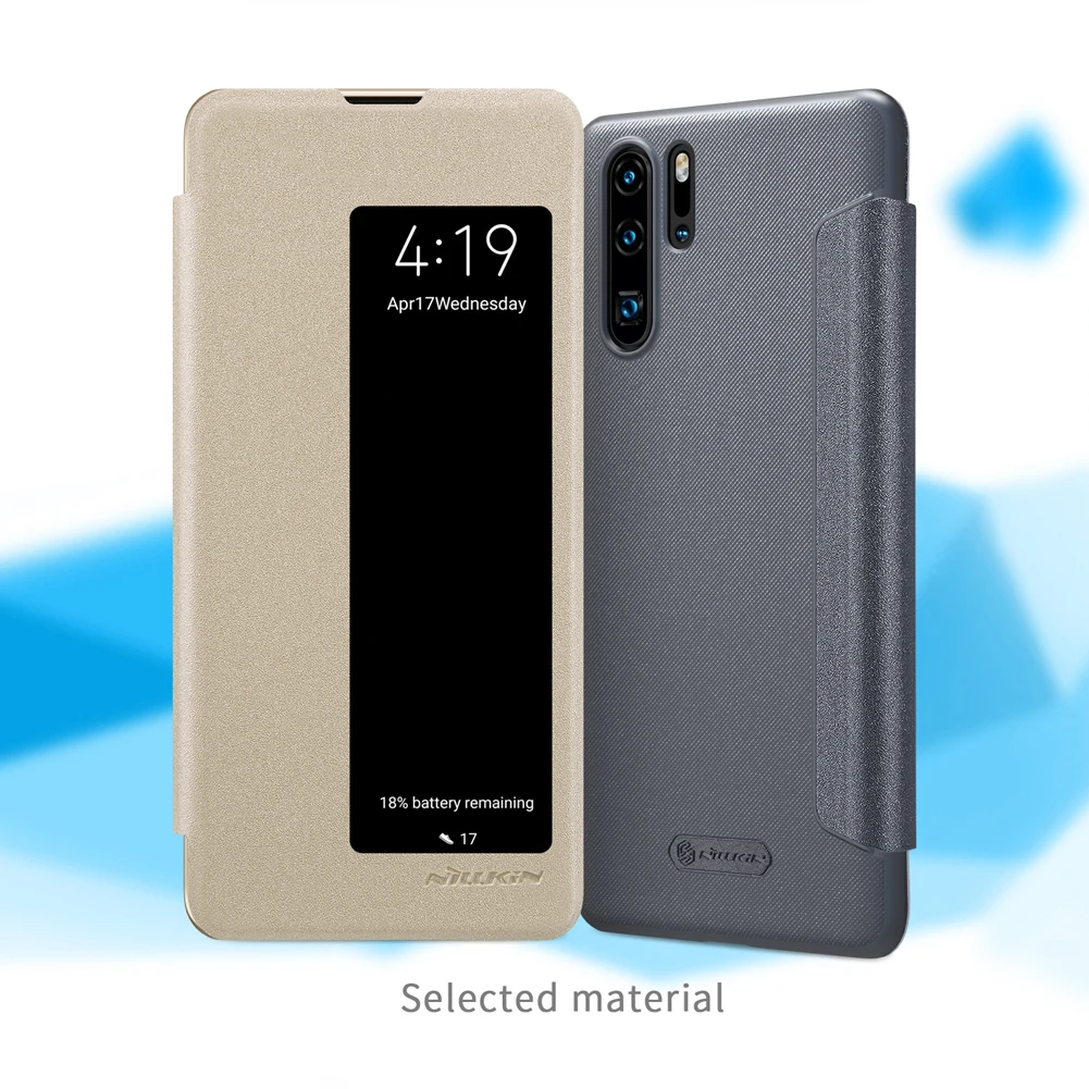 Флип-чехол для huawei P30/P30 Pro/P30 Lite чехол Nillkin Sparkle Series из искусственной кожи чехол для huawei P30 Pro
