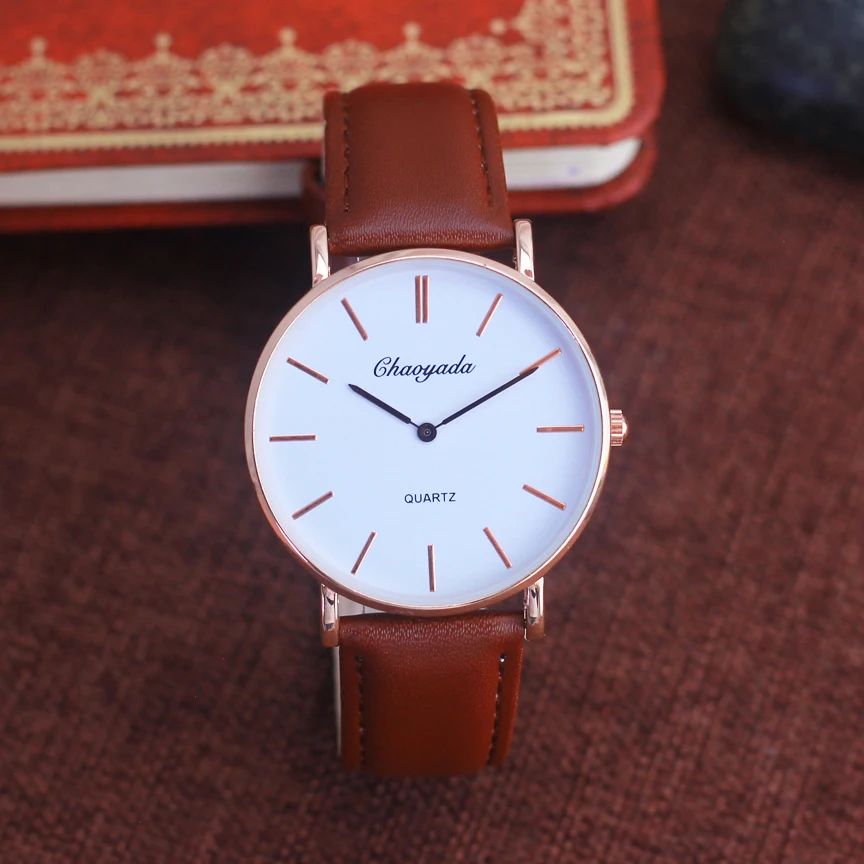 2019 new style men women fashion leather quartz wristwatches old men fashion business waterproof luxury ultra-thin cool watches