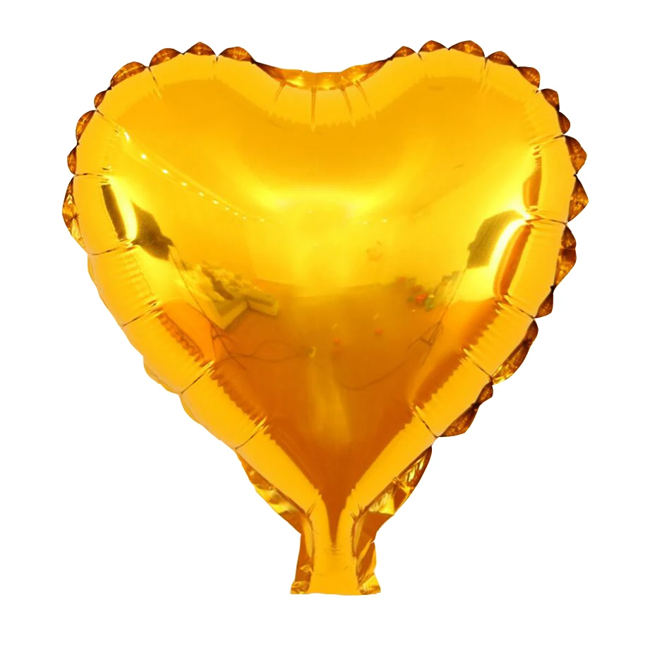 gold heart 1 шт сердце и звезда 18 дюймов красочные фольгированные шары воздушные гелиевые глянцевые металлические цвета воздушные шары "сделай сам" для украшения дня рождения/свадьбы - Цвет: gold heart