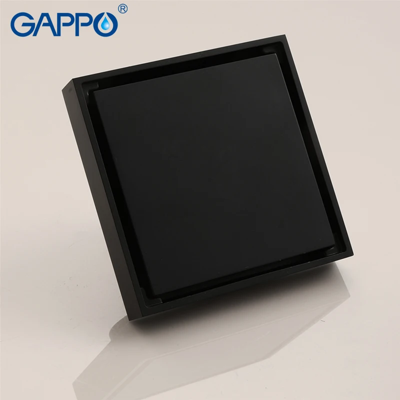 GAPPO сливная черная Сливная крышка для ванной комнаты сливное сито душа анти-запах