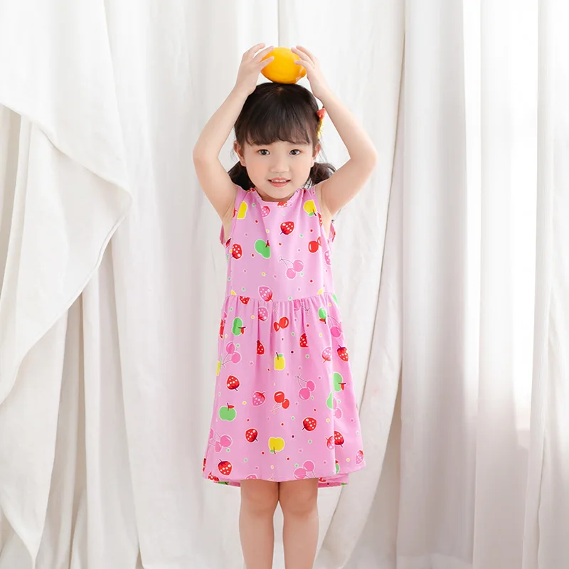 Платья для маленьких девочек лето 2019 платье принцессы детская одежда с принтом