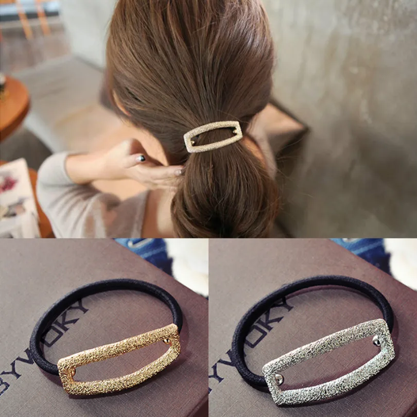 Корейские Модные Изделия Прямоугольной полый металлический кольцо простой и