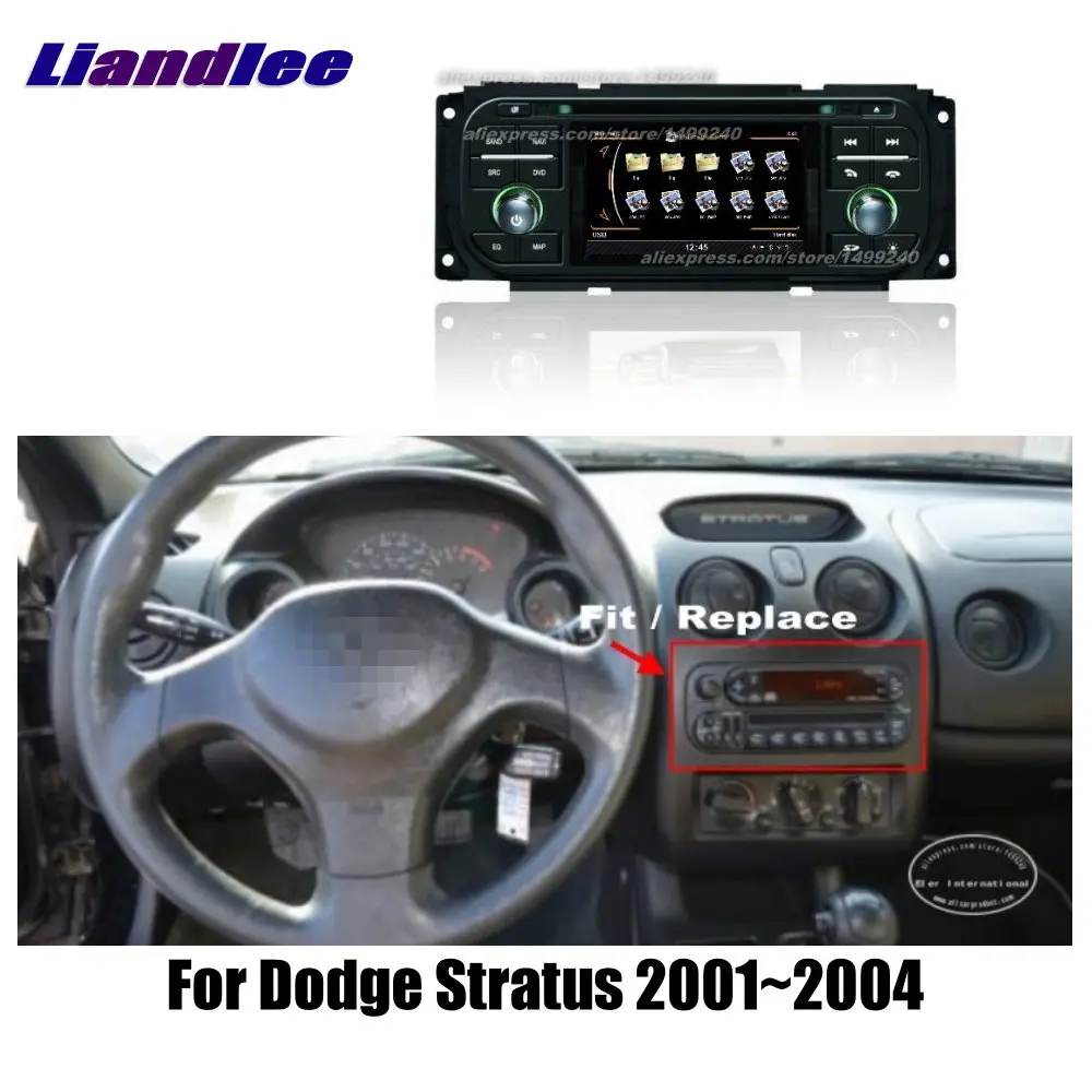 Liandlee 2din For Dodge Stratus 2001~2004 Car Android Radio GPS Maps Navigation Player BT WIFI HD Screen Multimedia System |