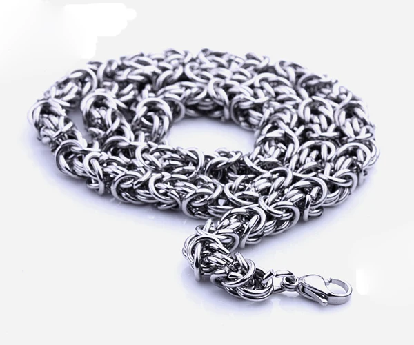 8 мм ширина прохладный тяжелая мужская Harley байкер нержавеющей стали 316L покрытием