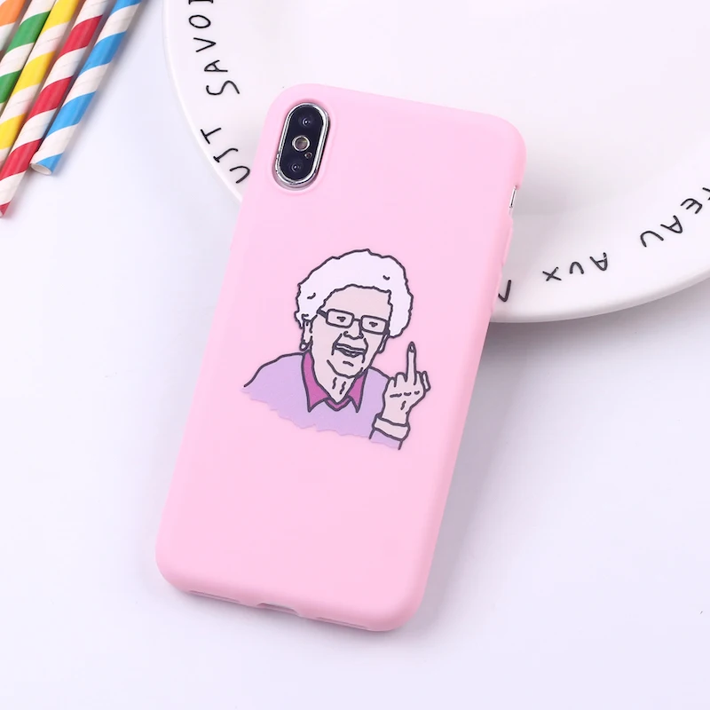Memes мультфильм палец Забавный Банан мягкий силиконовый карамельный чехол для телефона Fundas Coque для iPhone 11Pro 6 5S 8 8Plus X XS Max 7 7Plus XR - Цвет: 1
