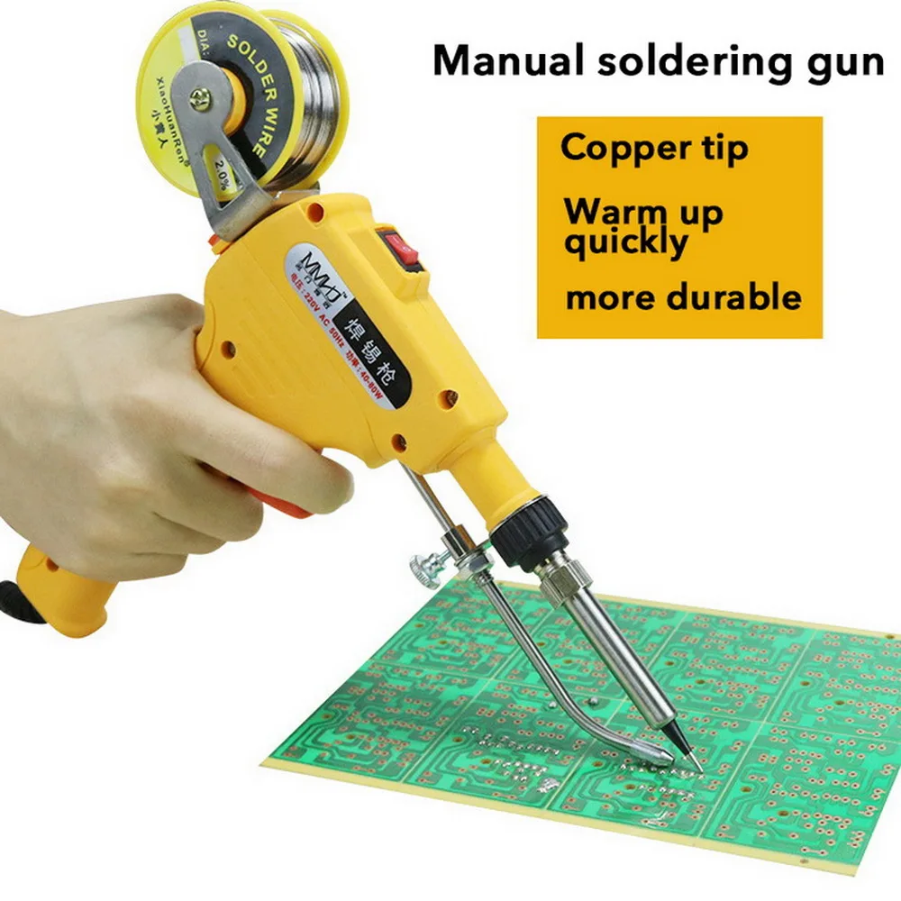 Ручной внешний нагревательный паяльник 110 В/220 В 60 Вт автоматическая отправка