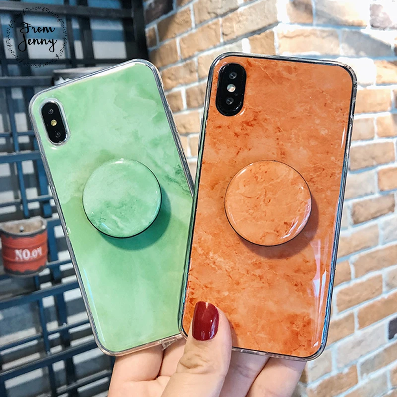 От Jenny Ретро Простой Изумрудный мраморный чехол для iPhone X 8 плюс 7 6 S 6splus Мягкий ТПУ