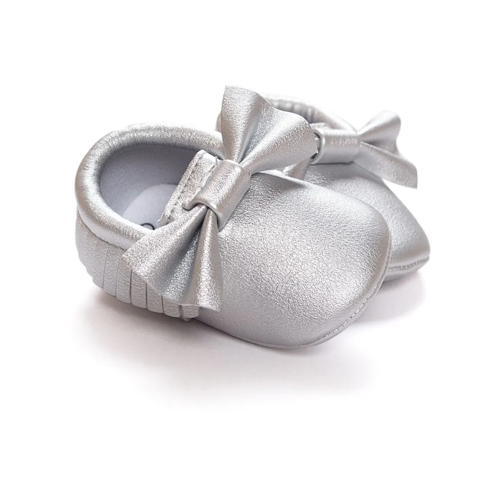 Обувь для маленьких девочек обувь первых шагов мокасины новорожденных мягкая