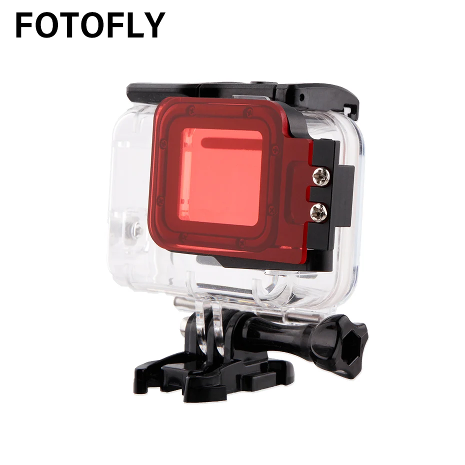 Фильтр для экшн-камеры FOTOFLY Hero7 красные фильтры на водонепроницаемый чехол GoPro Hero 5