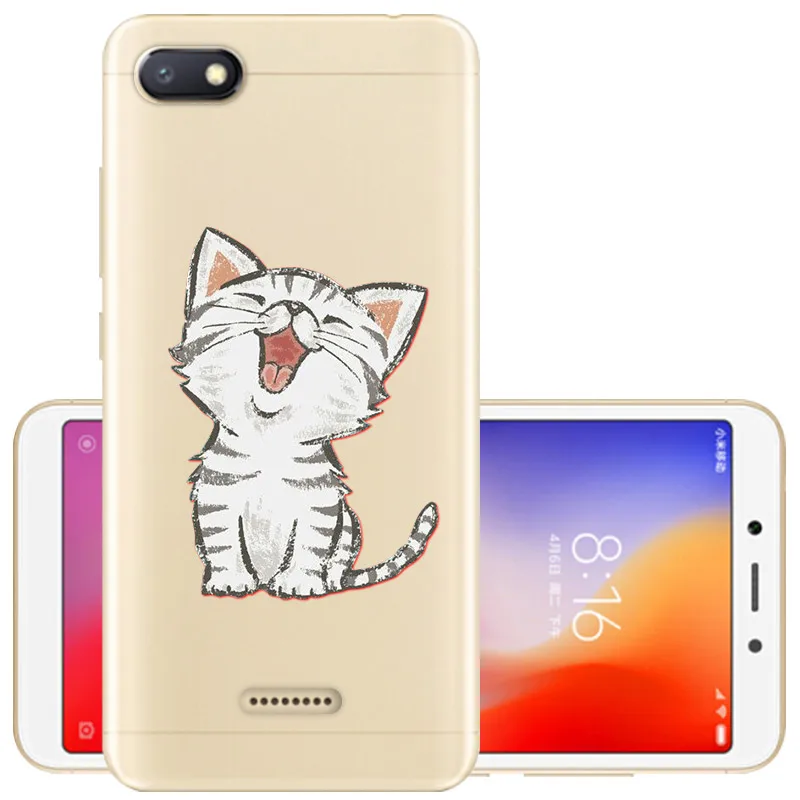 2 Силиконовый чехол для Xiaomi Redmi 6A 5,4", милый чехол из ТПУ для Xiaomi redmi 6 redmi6a redmi 6 pro, чехол, чехол, бампер для телефона - Цвет: 2