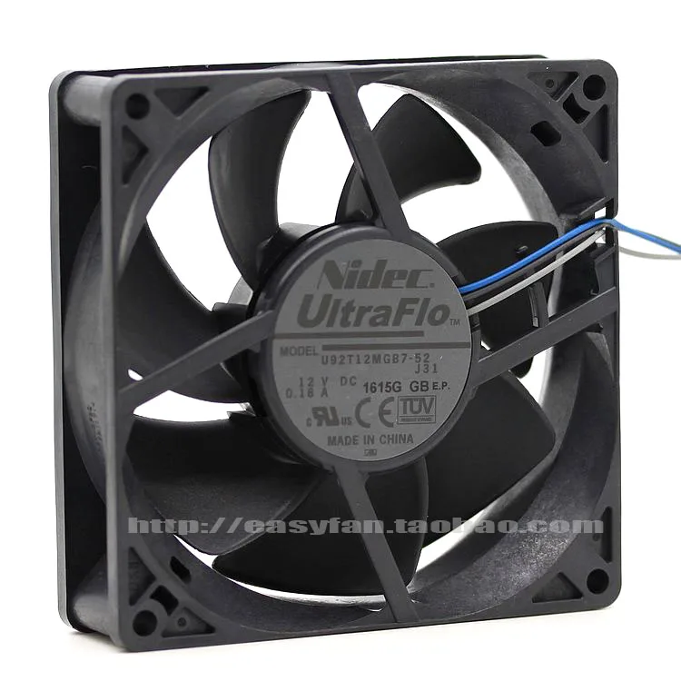 

NEW NIDEC UltraFlo 9cm Projector U92T12MGB7-52 12V 0.18A cooling fan