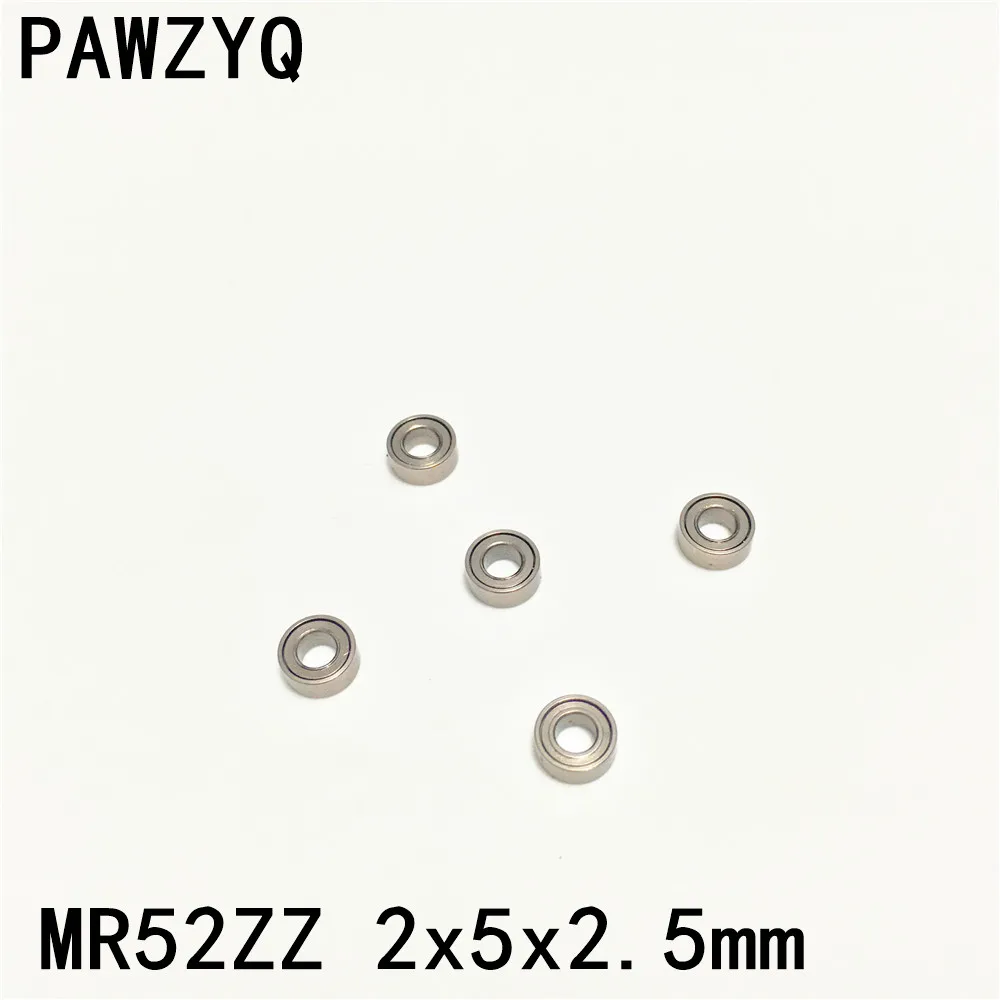 

50pcs MR52ZZ MR52 2Z 2x5x2.5mm Deep Groove Ball Bearing Metal Shielded Miniature Bearing