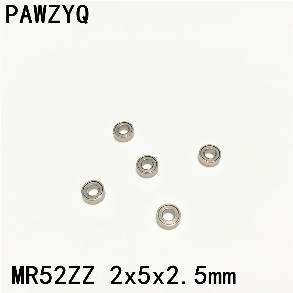 100 шт. MR52ZZ MR52 2Z 2x5x2 5 мм радиальный шарикоподшипник металлический экранированный