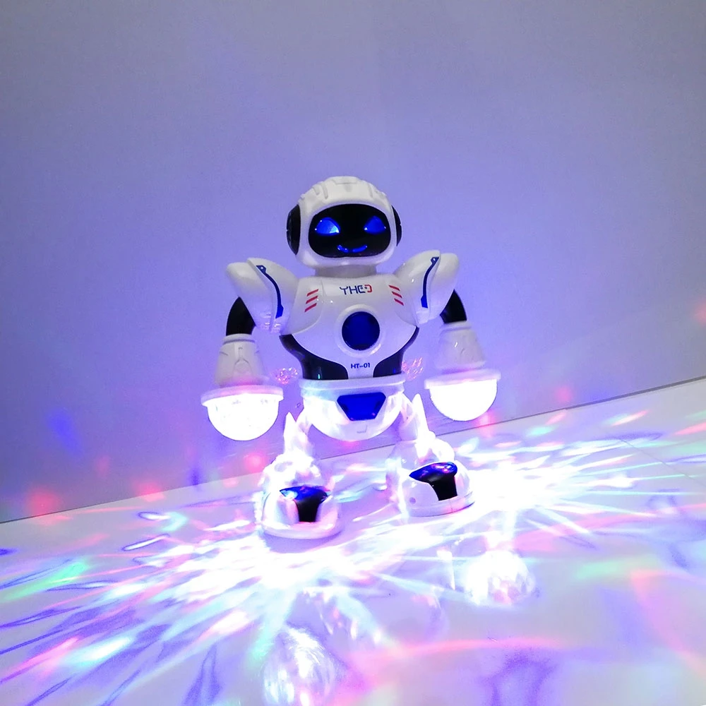 2018 New Kids Electronic Smart Space Dancing Robot with Music Flashing LED Light Walking Toys Christmas Year Gift For Child |