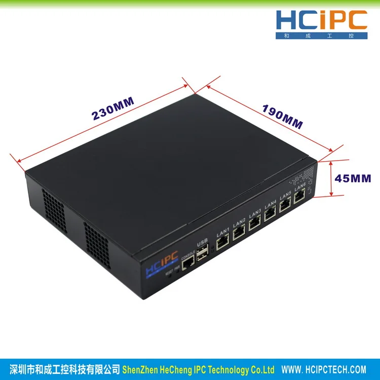 HCiPC B201 M31 HCL SD525 6LD Atom D525 82583V 6LAN мини брандмауэр Barebone маршрутизатор ПК 4LAN материнская