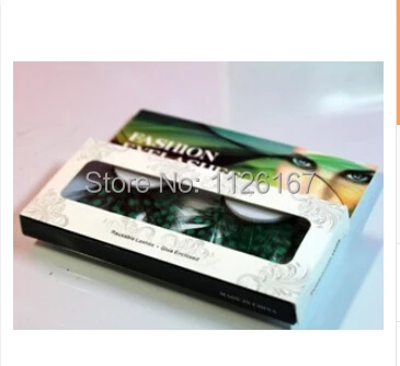 Новое поступление Очаровательные Красивые перьевые накладные ресницы бирюзовые