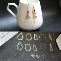 diy accessories copper plating true gold geometric love drop earrings necklace bracelet material pendant