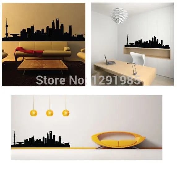 Высококачественное самоклеящееся виниловое художественное оформление здания