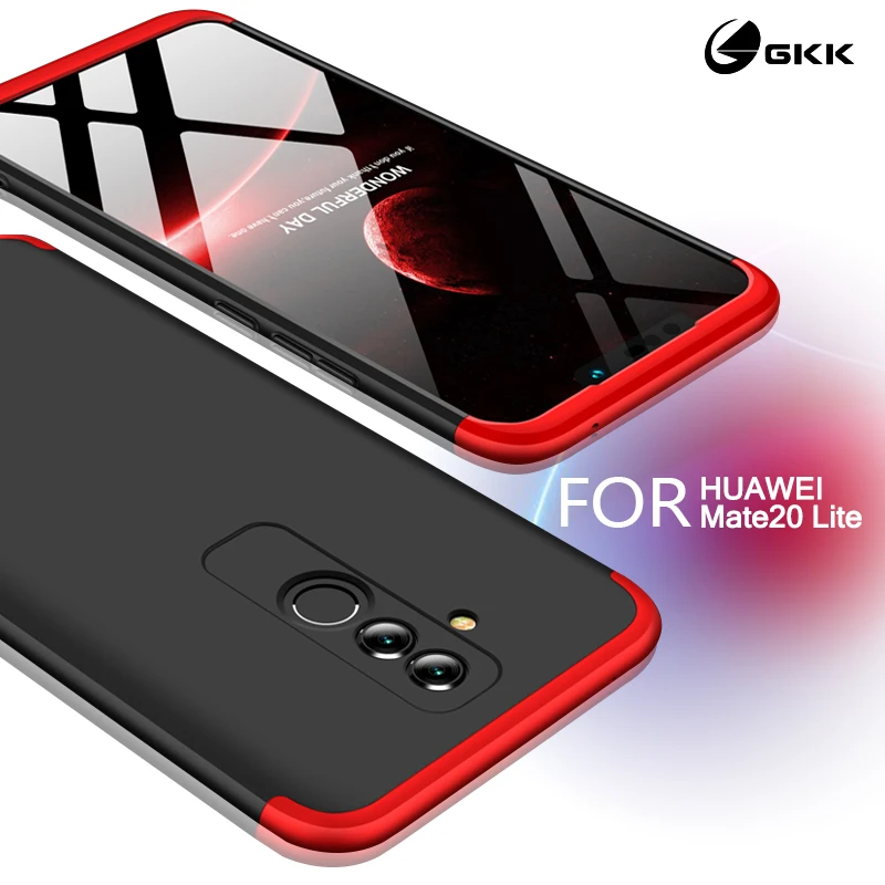 GKK Оригинальный чехол для Huawei Mate 20 Lite 3 в 1 дизайн 360 полная защита противоударный