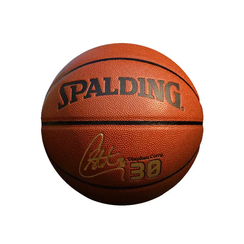 Spalding Баскетбол NBA вывеска Стивен Кюри Официальный Размер 7 ПУ Крытый Открытый 74-645y - Цвет: 74-645Y
