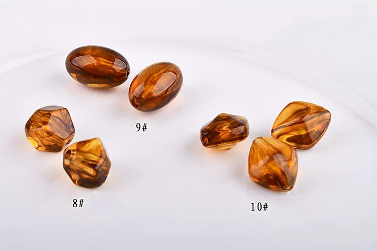 Diy ювелирные изделия ручной работы аксессуары имитация янтаря из смолы прямое