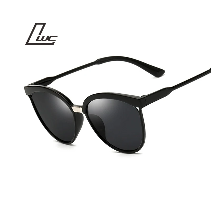 Солнцезащитные очки кошачий глаз женские Модные Винтажные большие брендовые