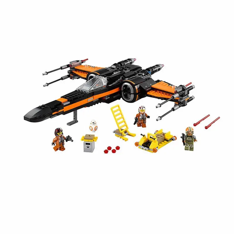 Бела 10466 742 шт. здания Конструкторы модель Star Wars POE x Wing Fighter 75102 Совместимость