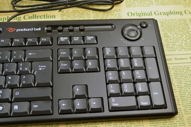 Проводная PS/2 Франция AZERTY версия Packard Bell клавиатура для компьютера ПК
