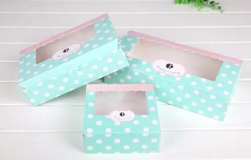 Оригинальная коробка из крафт бумаги с пластиковым окошком ПВХ для конфет