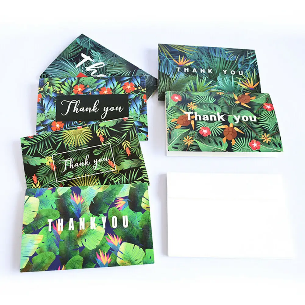 6x Персонализированная Свадебная вечеринка благодарим вас карты сложенный