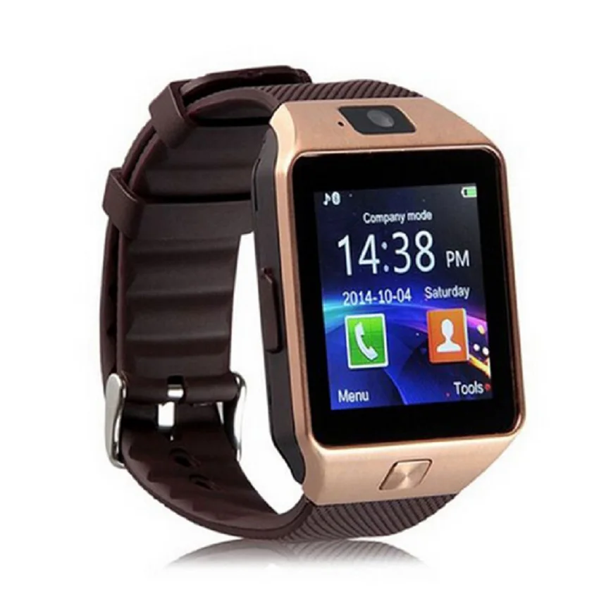 Смарт часы dz09 2016 золотой оранжевый белый черный SmartWatch Bluetooth Часы для IOS Android iphone sim