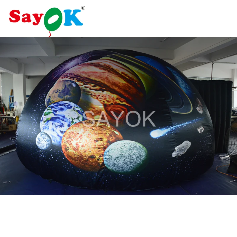 

5m Portable inflatable planetarium dome, inflatable projection dome tent with full printing