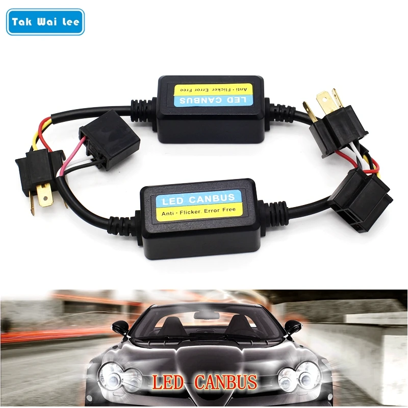 Tak Вай Lee светодиодные лампы фар автомобиля CANBUS Анти мерцания ошибок plug &amp play H1 H4 H7