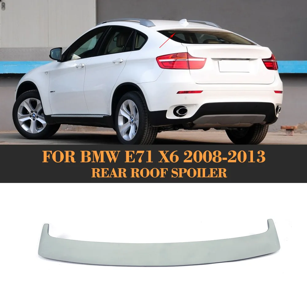 Задний спойлер на крышу автомобиля для BMW X6 E71 2008 2014 PU праймер|lips lip|lips for carlip spoiler |