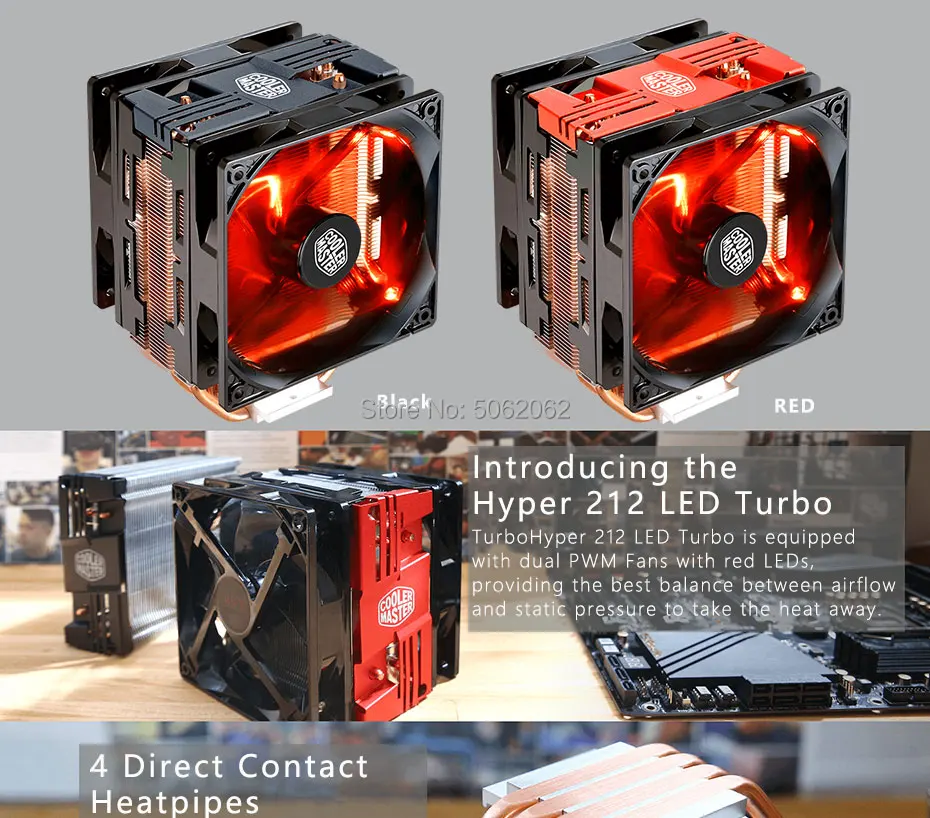 Cooler Master RR-T4PR-16PR-C1 кулер для процессора 4 тепловые трубки двойной 120 мм тихий вентилятор T400Pro радиатор для охлаждения процессора intel 115X AMD AM4