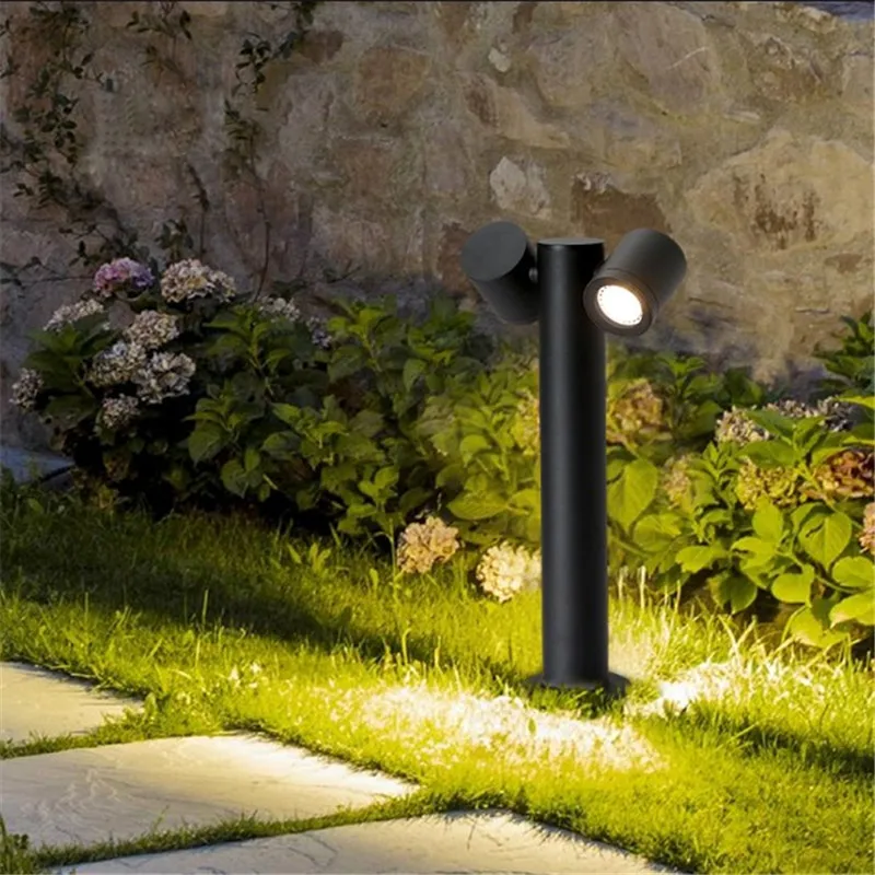 LED Bollard Lighting Outdoor Garden Lawn Lamp Waterproof Landscape Pathway Lawn Spotlight Street Park Villa Holiday Pillar Light