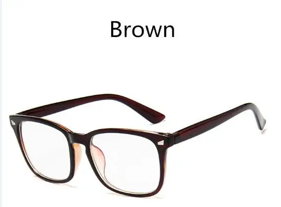 brown Ретро цветок цвет без градуса очки для компьютера рамка для женщин мужчин оптические прозрачные линзы очки винтажные очки - Цвет оправы: brown