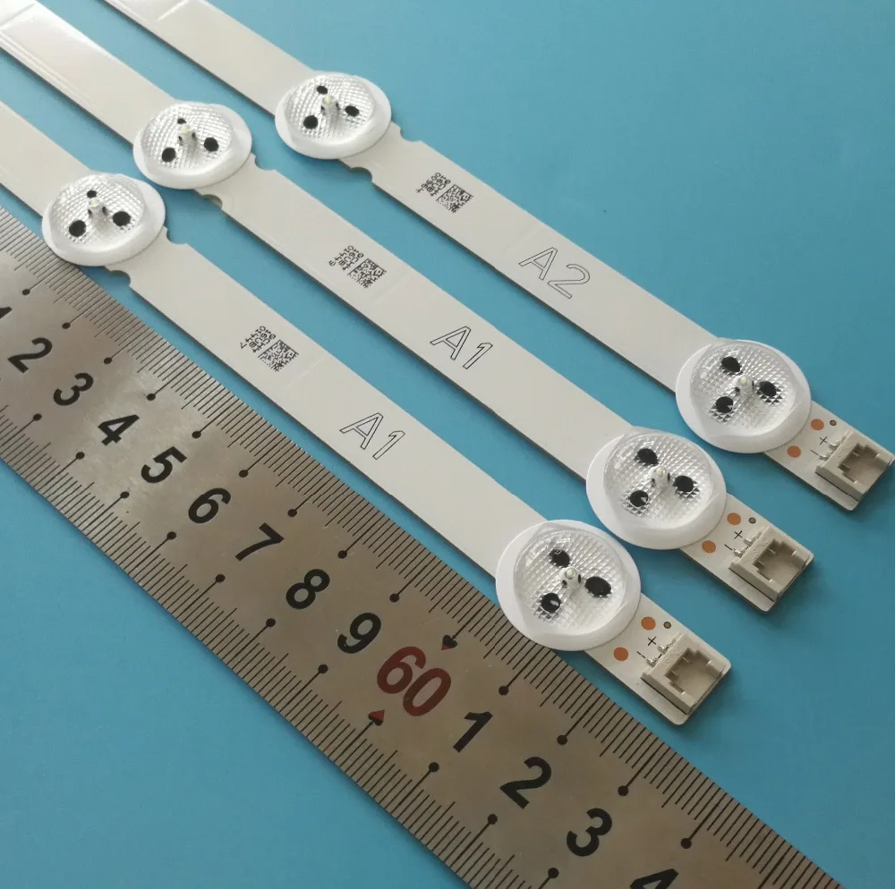 2* A1+ A2 63 см(7+ 7+ 8) светодиодный s светодиодный полоски для LG 3" ROW2.1 6916L-1204A 1205A 6916L-1439A 1440A 32ln570V 32LN545B 32LN5180