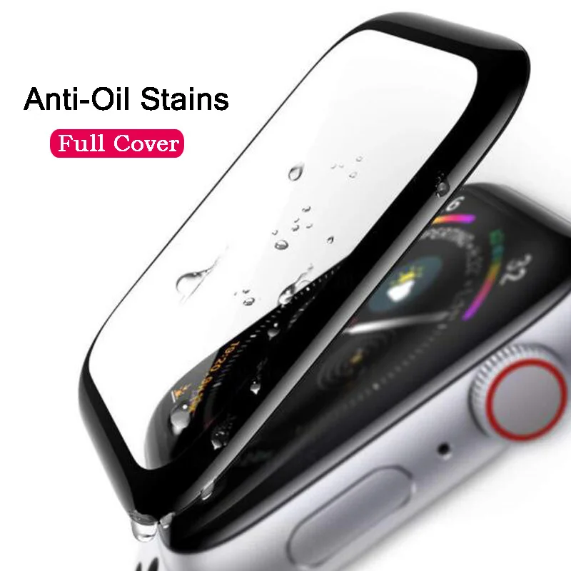 4D защитная пленка из закаленного стекла с изогнутыми краями 9H для i watch Apple Watch Series 1