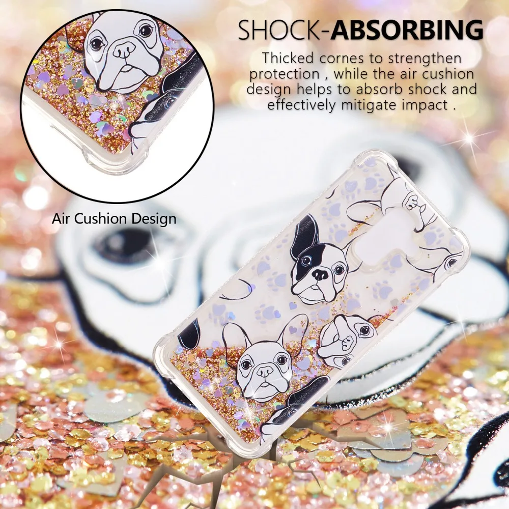 Shockroof With Picture Cute Glitter Floating Quicksand Case For Samsung Galaxy A6 2018 TPU Flowing Liquid Plus | Мобильные телефоны
