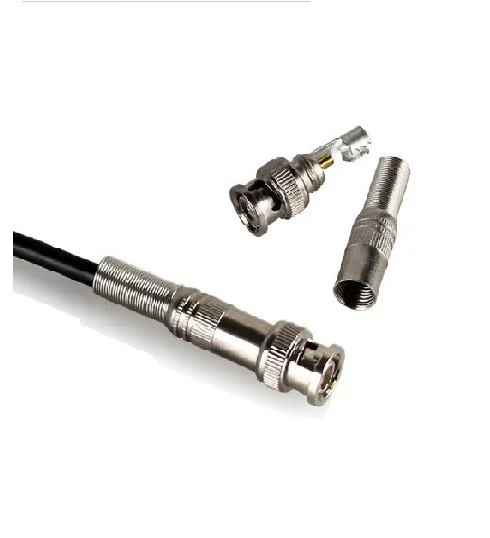 100 шт./лот Бесплатная Сварка BNC мужской разъем аксессуары для камер